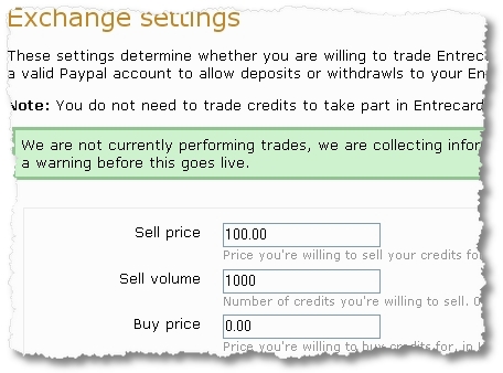 entrecard exchange